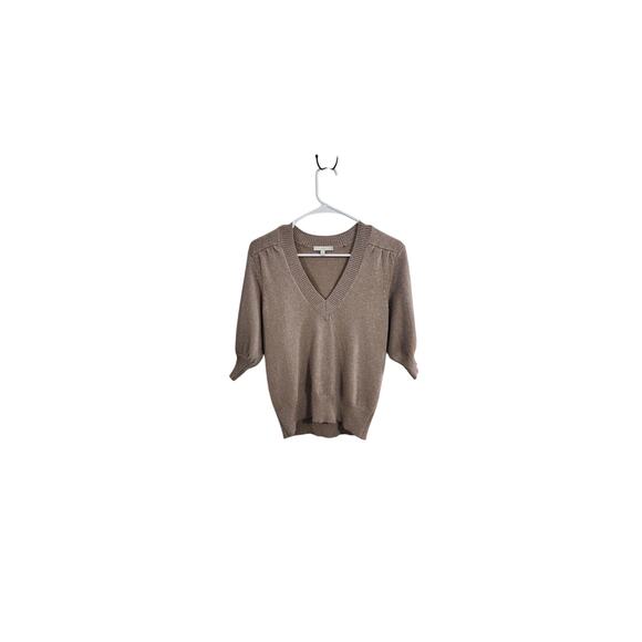 Copied - Joie Womens M iridescent sparkly sweater stretch feminine Light Spring - Picture 16 of 16